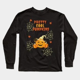 Pretty Cool Pumpkins Funny Halloween Gift Long Sleeve T-Shirt